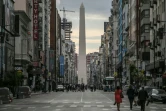 L'Avenue Corrientes dont la circulation a été interrompue par mesures de sécurité pour le G20, le 29 novembre 2018 à Buenos Aires, en Argentine