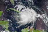 Vue satellite de l'ouragan Matthew au-dessus des Caraïbes, le 5 octobre 2016