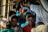 Des passagers du "train de la liberté" au Zimbabwe le 29 janvier 2019