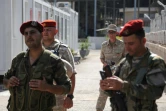 Soldats syriens et russes dans la base navale russe dans le port de Tartous, le 26 septembre 2019