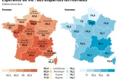 Espérance de vie : des disparités territoriales