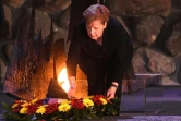 La chancelière allemande Angela Merkel au mémorial de la Shoah de Yad Vashem, à Jérusalem, le 4 octobre 2018
