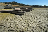 Un réservoir d'eau du lac Folsom asseché le 17 septembre 2015 près de Sacramento en Californie 