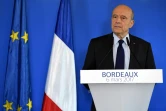 Alain Juppé lors de sa déclaration à la presse le 6 mars 2017 à Bordeaux 