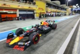 La Red Bull du Mexicain Sergio Pérez lors des qualifications du GP de Bahreïn, le 19 mars 2022 à Sakhir   
