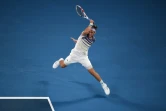 L'Australien Dominic Thiem lors de son quart de finale de l'Open d'Australie face à l'Espagnol Rafael Nadal, à Melbourne, le 29 janvier 2020