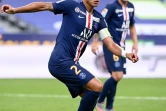 Le capitaine du Paris SG Thiago Silva durant la finale de la Coupe de la Ligue contre Lyon le 31 juillet au Stade de France