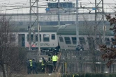 Les secours sur les lieux de l'accident de train près de Milan, le 25 janvier 2018