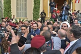 Bain de foule pour le Premier ministre libanais Saad Hariri devant son domicile, dans le centre-ville de Beyrouth, le 22 novembre 2017