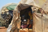Des enfants dans un camp de personnes déplacées près de Baidoa dans le sud-ouest de la Somalie, le 14 mars 2017