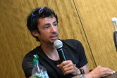 L'Espagnol Kilian Jornet Burgada lors d'une conférence de presse le 30 juin 2018 à Chamonix à la veille de la 16e édition du Marathon du Mont-Blanc. 