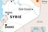 Localisation de la province de Hassaké, où un convoi des forces américaines et de leurs alliés arabes et kurdes a été pris pour cible lundi par un kamikaze