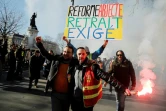 Manifestants lors de la 9e journée interprofessionnelle de mobilisation contre la réforme des retraites, le 6 février 2020, place de La Republique à Paris. 
