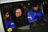Bernard Cazeneuve en maraude à bord d'un véhicule du SAMU social le 17 janvier 2017 à Ivry-sur-Seine