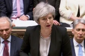 La Première ministre britannique Theresa May devant les députés, le 29 janvier 2019 à la Chambre des communes, à Londres