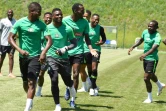 Les Nigérians préparent leur entrée en Coupe du monde à  Essentuki, le 14 juin 2018
