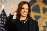 La vice-présidente américaine et candidate démocrate à l'élection présidentielle Kamala Harris lors d'un meeting à Wayne, dans le Michigan, le 8 août 2024