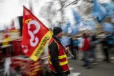 Manifestants à Nantes le 17 mars 2022 pour une revalorisation des salaires