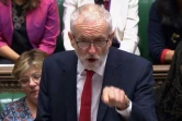 Image tirée d'une vidéo du parlement britannique montrant le chef du Labour Jeremy Corbyn à la Chambre des Communes, le 4 septembre 2019 à Londres 