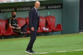 L'entraîneur du Real Madrid Zinédine Zidane lors du match sur le terrain de l'Athletic Bilbao, le 5 juillet 2020