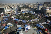 Le campement des manifestants sur le place Tahrir à Bagdad, le 20 décembre 2019