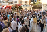 Des chrétiens orthodoxes syriens assistent à une messe à Alep le 29 avril 2016