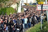 Marche silencieuse en hommage aux victimes de la collision de Puisseguin le 25 octobre 2015 à Petit-Palais et Cornemps