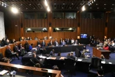 La juge Ketanji Brown Jackson témoigne devant la cimmission judiciaire du Sénat le 22 mars 2022 à Washington