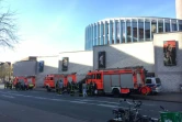 Des membres des services de secours policiers déployés à Münster (nord-ouest de l'Allemagne), le 7 avril 2018 après qu'une voiture a foncé dans la foule