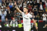 Le meneur de jeu de Séville Ivan Rakitic lors de la finale de Ligue Europa contre l'AS Rome, le 31 mai 2023 à Budapest