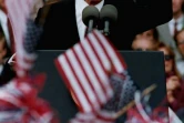 George Bush is seen here talking to a crowd of supporters in suburban St. Louis in 1992 near the end of what would be his only term in office