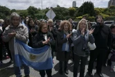 Des proches des sous-mariniers du San Juan arrive sur le port de Mar del Plata au sud de Buenos Aires, le 20 novembre 2017. 