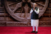 Le Premier ministre indien Narendra Modi attend l'arrivée des dirigeants du G20, le 9 septembre 2023 à New Delhi