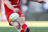 Dan Carter sous le maillot des Kobelco Steelers lors de la finale de la Top League japonaise remportée contre les Suntory Sungoliath à Tokyo le 15 décembre 2018