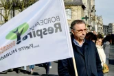 Pierre Hurmic, candidat écologiste à la mairie de Bordeaux, en campagne le 9 février 2020