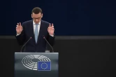 Le Premier ministre polonais Mateusz Morawiecki devant le Parlement européen à Strasbourg le mercredi 4 juillet 2018