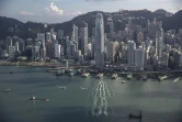 Vue aérienne de la ville de Hong Kong en septembre 2020