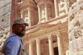 Nayef Hlalate, gardien à la cité antique de Petra, en Jordanie, le 1er juin 2020 