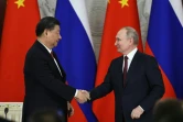 Le président russe Vladimir Poutine et son homologue chinois Xi Jinping, le 21 mars 2023 au Kremlin, à Moscou