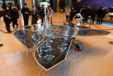 Une réplique de l'atterrisseur Tianwen-1
est exposée au Musée National de Chine à Pékin le 4 mars 2021