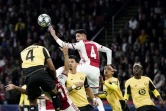 Le milieu de terrain de l'Ajax Amsterdam Edson Alvarez (c) buteur lors de la victoire à domicile sur Lille 3-0 en 1re journée de Ligue des champions le 17 septembre 2019