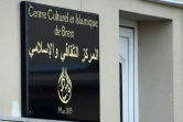L'entrée de la mosquée de Pontanezen où ont été tirés des coups de feu, à Brest le 27 juin 2019