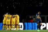 La star du PSG Kylian Mbappé n'a pas brillé contre le Barça au Parc des Princes, le 10 avril 2024  