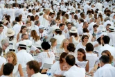 Les dîneurs en blanc aux Invalides à Paris, le 3 juin 2018