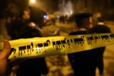 La police interdit l'accès à une rue au Caire le 25 mars 2017