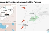 L'assaut de l'armée syrienne contre l'EI à Palmyre