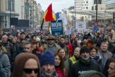 Manifestation contre le pass sanitaire et les restrictions liées à la pandémie de Covid-19, le 9 janvier 2022 à Bruxelles