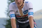 Le cycliste belge Remco Evenepoel le 20 juillet 2024 sur le Tour de France entre Nice et le Col de la Couillole, dans le sud-est de la France