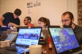 Une équipe de journalistes de Medyascope, le 16 mai 2018 à Istanbul