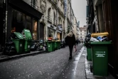 Dans une rue de Paris, le 3 février 2020, où les ordures ne sont pas ramassées depuis plusieurs jours en raison d'une grève des éboueurs